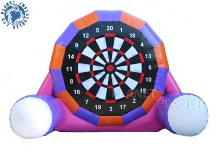 6m PVC Tarpaulin Inflatable Kick Dart Board Soccer Game With Velcro