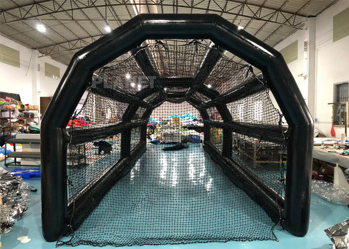 40ft Outdoor Sports Games Black Air Sealed Inflatable Baseball Batting Cage