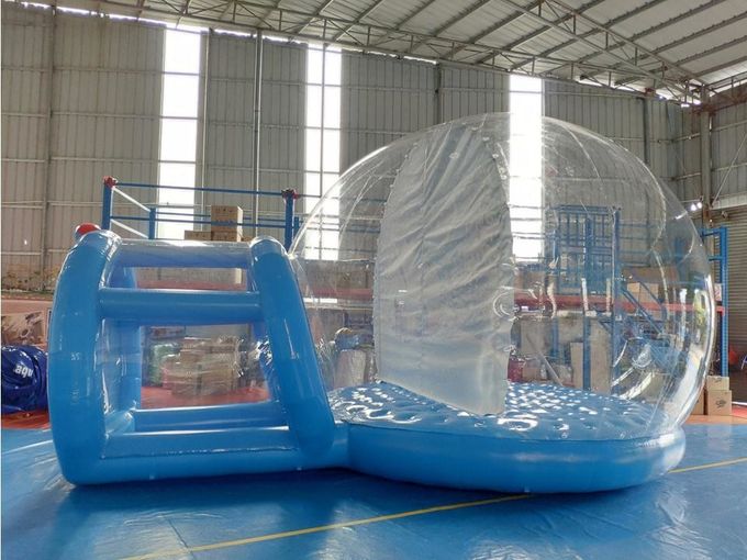 Human Size Snowball Snow Globe / Giant Inflatable Christmas Globe For Festival