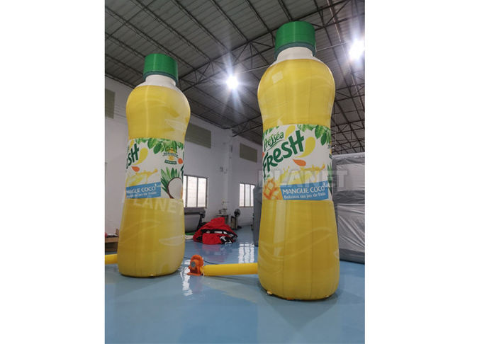 Inflatable Oranges Advertising Inflatable Orange Juice Bottle Full Printing Logo