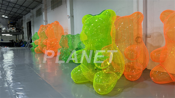 Advertising Colorful PVC Inflatable Bear Inflatable Transparent Bear ...