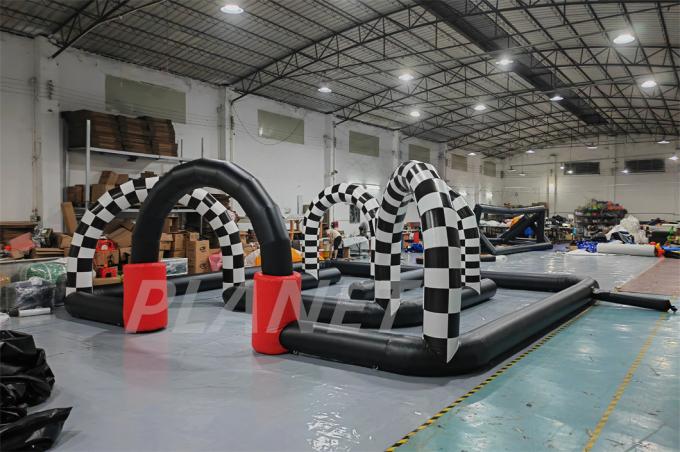 Fun Racer Outside Outdoor Sports Game Bumper Car Go Kart Inflatable Race Track