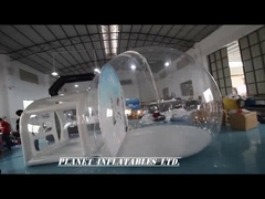 4m Inflatable Snow Globe Bubble Tent With Passage Way Background