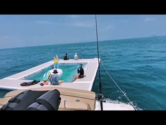 Double Layer Ocean Jellyfish Pool Floating Inflatable Sea Swimming Pool With Net