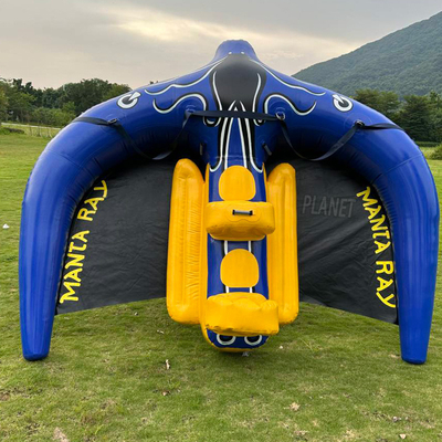 Outdoor Water Sports Inflatable Manta Flying Ray PVC Flying Fish Tube For Sea