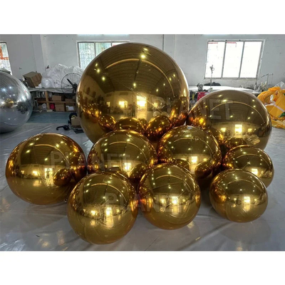 Giant Christmas Decorative Inflatable Mirror Ball Shiny Balloon Mirror Sphere PVC Mirror Balls