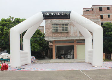 White Custom Inflatable Arch Double Stitch Sewing For Event Advertising