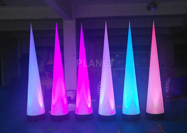 High Tear Strength Inflatable Cone 100 - 240 V LED Power Long Life Time