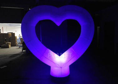 2.2 Meter Inflatable Light Balloon Heart Shape For Wedding Decoration