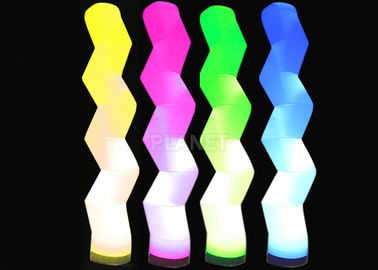 Festival Inflatable Lighting Decoration Wave Tube Red / Green / Blue Color