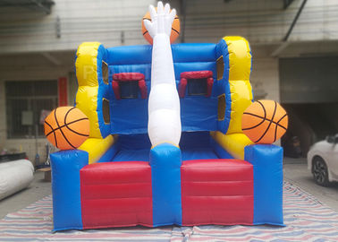 Flexible Inflatable Sports Games , Double Inflatable Basketball Hoop