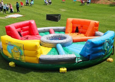Giant Inflatable Sports Games Human Hungry Hippo Chow Down 6 M Diameter
