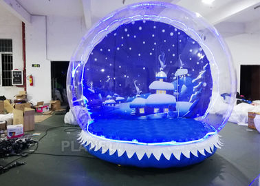 OEM Airblown Inflatable Snow Globe With Background Durable Serurity - Guarantee