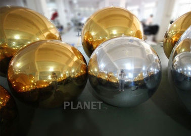 Durable Gold Inflatable Mirror Ball For Event Decoration EN71 EN14960 CE