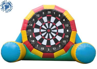 4.5mh Giant Inflatable Football Game / Double Sides Blow Up Soccer Dart Board
