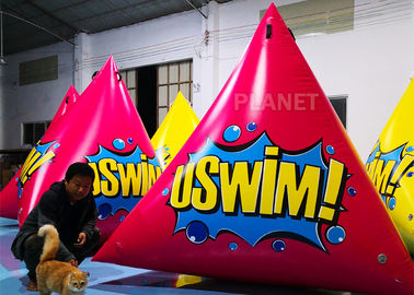 Triangular Inflatable Marker Buoy With D Rings Customized Size