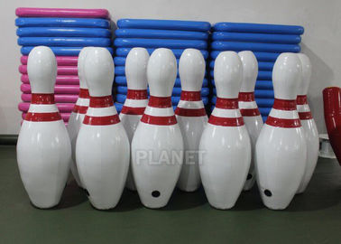 2.5m Tall White Blow Up Bowling Ball / Inflatable Human Bowling Set
