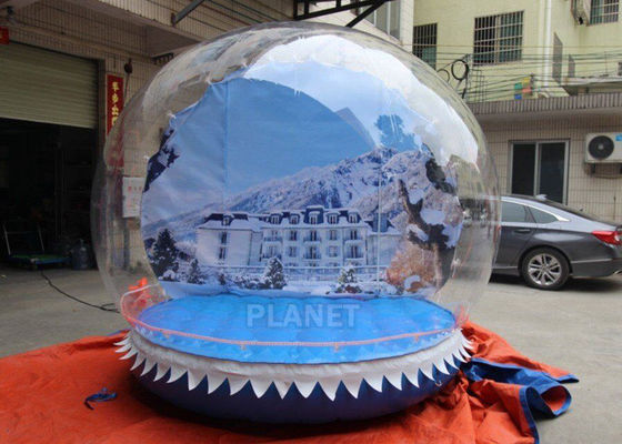 Outdoor 3m Inflatable Human Size Snow Globe For Promotion