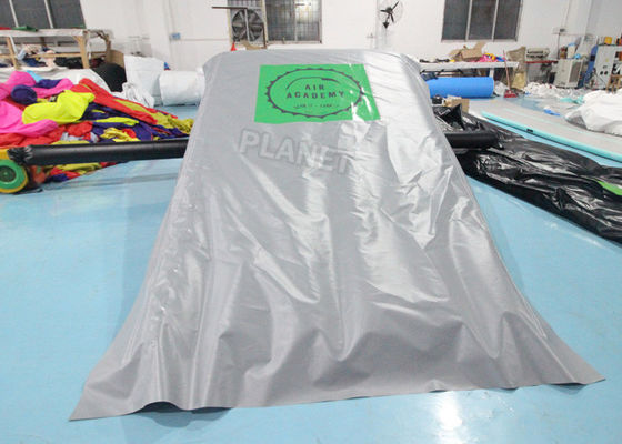 0.55mm PVC Inflatable Sports Games Jumping Stunt Airbag With Ramp