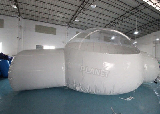 Half Clear 4m Dome Inflatable Bubble Lodge With Silent Blower