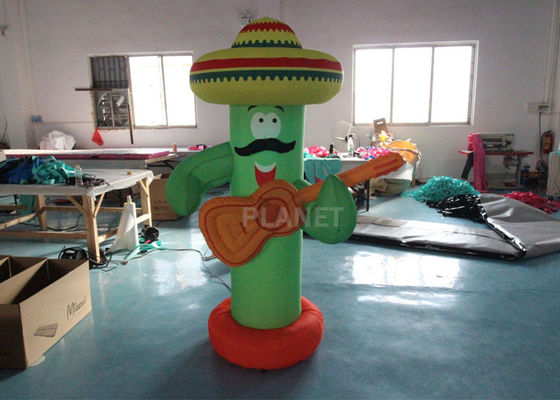 2m Tall Inflatable Guitar Air Model For Advertising