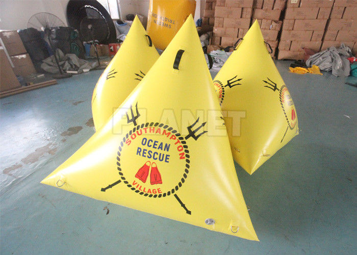 Airtight PVC Inflatable Swim Buoy Inflatable Floating Triangle Swimming