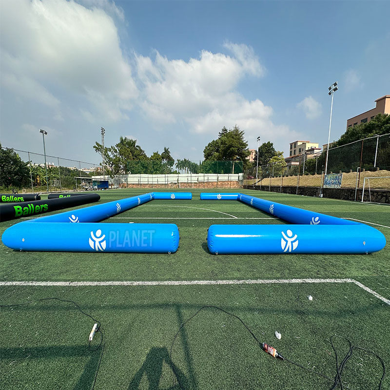 Outdoor Tournament Inflatable 3v3 Football Pitch PVC Soccer Field