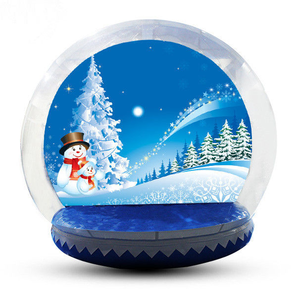 4m Big Inflatable Lawn Snow Globe / Blow Up Snow Globe Decoration