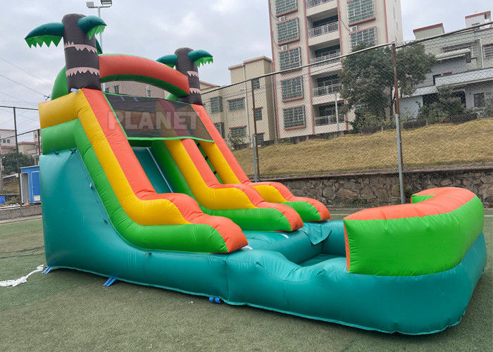 Anti UV Outdoor Adults Commercial Vinyl inflatable water slide rental