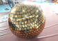 Event Party Gold Mirror Ball Disco Light Inflatable Reflective Mirror Balloon For Decoration PVC Inflatable Mirror Ball