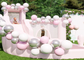 Residential Backyard Wedding Party Kids Jumping Castle Inflatable Bouncer Water Slide Moon White Bounce House