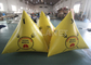 Airtight PVC Inflatable Swim Buoy Inflatable Floating Triangle Swimming Marker Buoys For Water Park