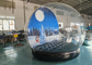 Customized Backdrop Inflatable Giant Snow Globe Christmas Inflatable Human Size Snow Globe With Air Blower
