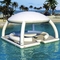Outdoor Entertainment Inflatable Floating Platform Inflatable Dock Tent Shade Floating Island
