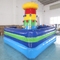 Outdoor Commercial Inflatable Bounce House Rock Color Inflatable Rock Climbing Wall Game