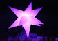 Different Size Hanging Inflatable Led Star 190 T Polyester Material For Party