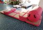 Pink Inflatable Air Track , Air Floor Gymnastics Mat No Noise During Training
