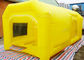 6 M Yellow Inflatable Spray Booth / Automotive Paint Booths Two Air System