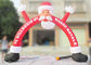 Santa Claus Christmas Inflatable Archway 210 D Oxford Cloth For Outdoor Event