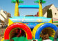 Jungle Theme Inflatable Obstacle Course Plato 0.55 Mm PVC Material