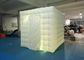 2.4x2.4x2.4m Small White Inflatable Party Cube Booth Tent With 2 Doors