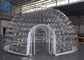 Outdoor Transparent Inflatable Dome Tent For Mobile Hotel / Clear Igloo Tent