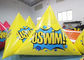 Hot Air Welding UV Resistant Triangle Shape Floating Triathlon Water Race Inflatable Marker Buoy