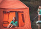 Orange / Blue Inflatable Shoal Floating Tent / Portable Beach Pop Up Tent