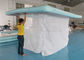 1000D Double Wall Fabric Floating Water Anti-jellyfish Pool Inflatable Sea Swimming Pool With Netting Enclosure
