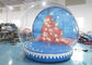 0.65mm PVC  Inflatable Santa Snow Globe Ball Quadruple Stitching