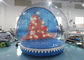 0.65mm PVC  Inflatable Santa Snow Globe Ball Quadruple Stitching