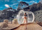 outdoor transparent large inflatable bubble camping tent single tunnel inflatable bubble house camping globe tent