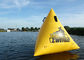 PVC Triangle Inflatable Marker Buoy / Swimming Buoy Markers For Sea