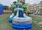 Jungle Palm Tree Theme EN71 Inflatable Water Slide With Pool